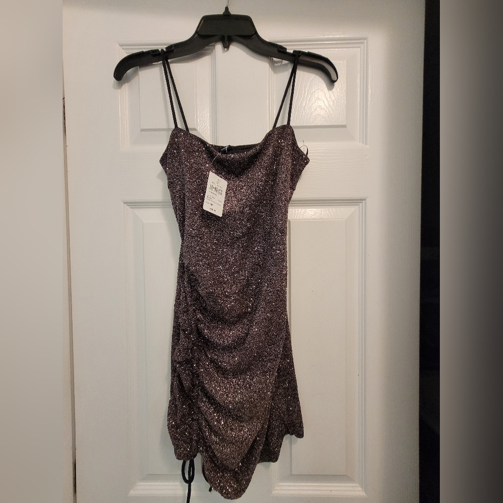 Windsor black glitter party dress (M)